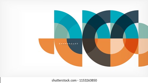 Modern circle abstract background. Vector illustration