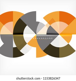 Modern circle abstract background. Vector illustration