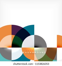 Modern circle abstract background. Vector illustration