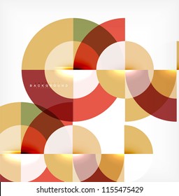 Modern circle abstract background. Vector illustration
