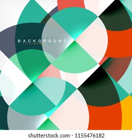 Modern circle abstract background. Vector illustration