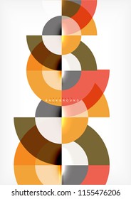 Modern circle abstract background. Vector illustration