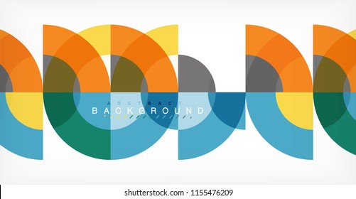 Modern circle abstract background. Vector illustration
