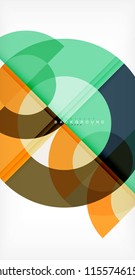 Modern circle abstract background. Vector illustration