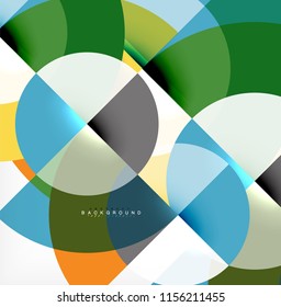 Modern circle abstract background. Vector illustration