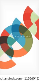 Modern circle abstract background. Vector illustration