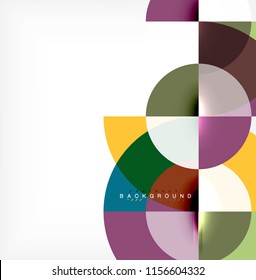 Modern circle abstract background. Vector illustration