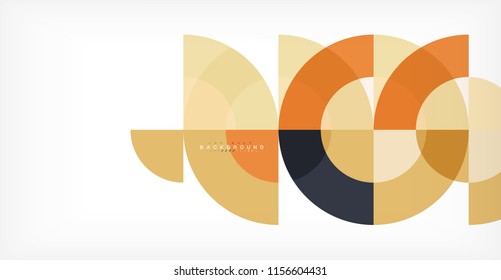 Modern circle abstract background. Vector illustration