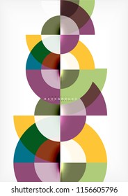 Modern circle abstract background. Vector illustration