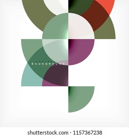 Modern circle abstract background. Vector illustration