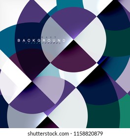 Modern circle abstract background. Vector illustration