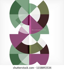 Modern circle abstract background. Vector illustration