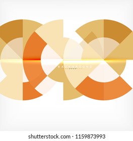 Modern circle abstract background. Vector illustration