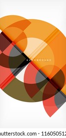 Modern circle abstract background. Vector illustration