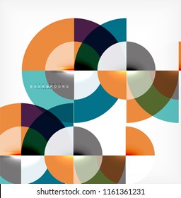 Modern circle abstract background. Vector illustration