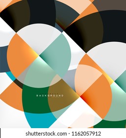 Modern circle abstract background. Vector illustration