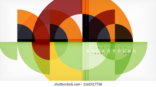 Modern circle abstract background. Vector illustration