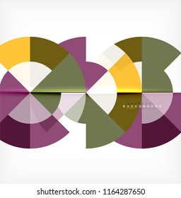 Modern circle abstract background. Vector illustration