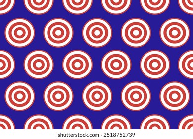 Modern circle background, red and white circle on blue background,vector for decoration poster,background,website,banners,wall art