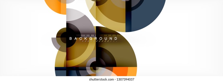Modern circle background, vector illustration