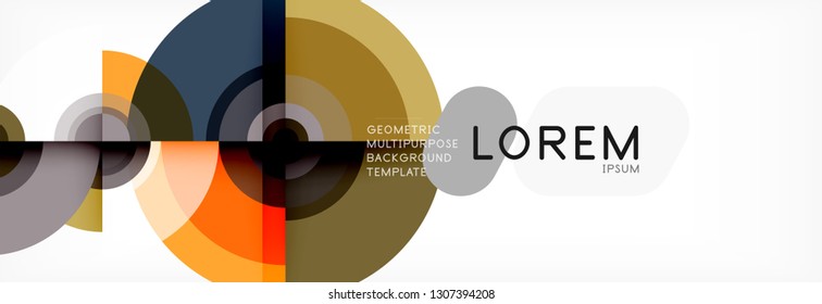 Modern circle background, vector illustration