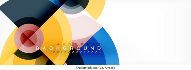 Modern circle background, vector illustration