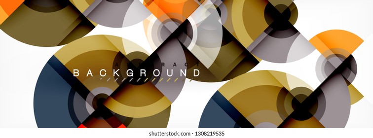 Modern circle background, vector illustration