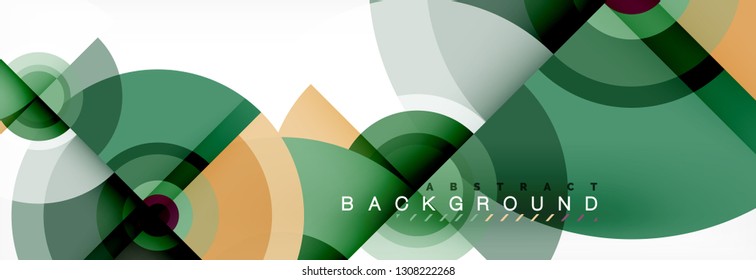 Fondo de círculo moderno, ilustración vectorial