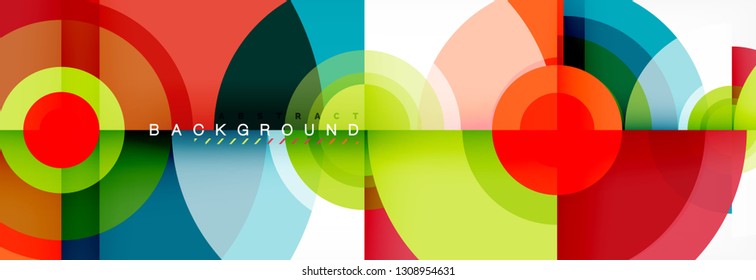 Modern circle background, vector illustration