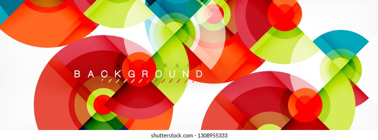 Modern circle background, vector illustration