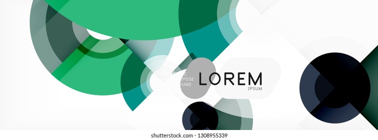 Modern circle background, vector illustration