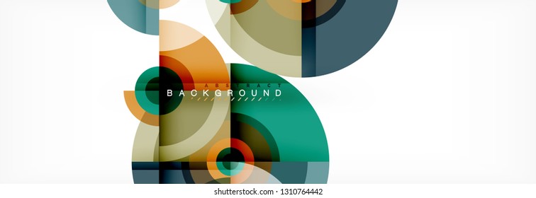 Modern circle background, vector illustration