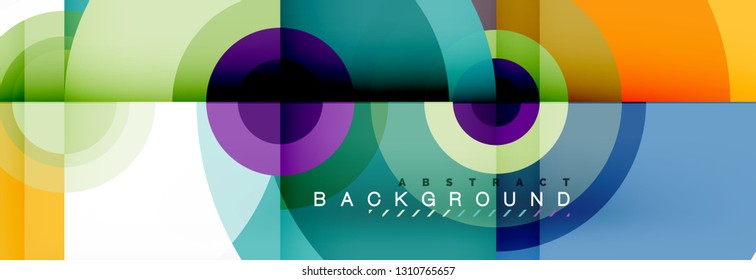 Modern circle background, vector illustration