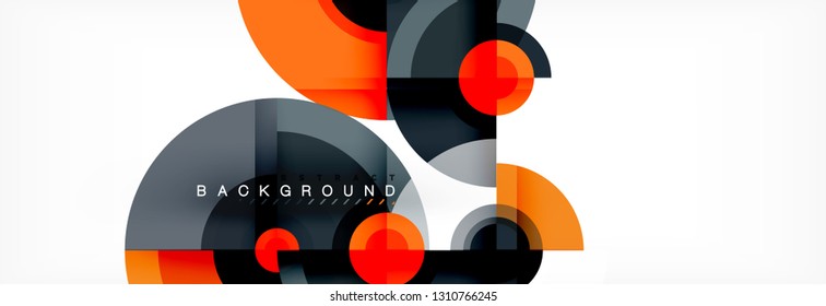 Modern circle background, vector illustration