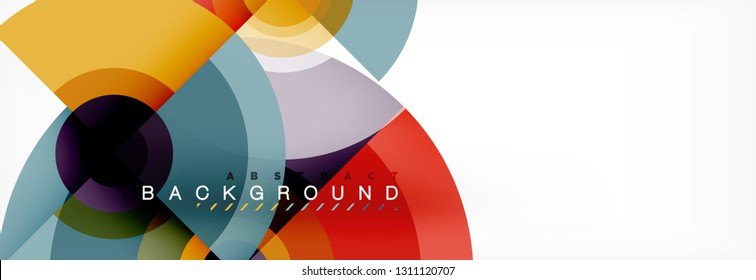 Modern circle background, vector illustration