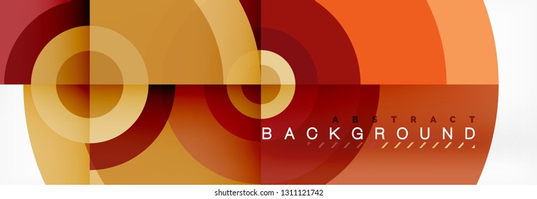 Modern circle background, vector illustration