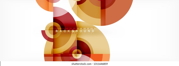 Modern circle background, vector illustration