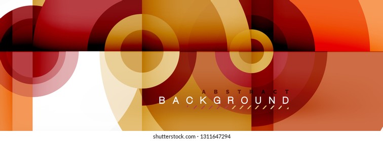 Fundo de círculo moderno, ilustração vetorial