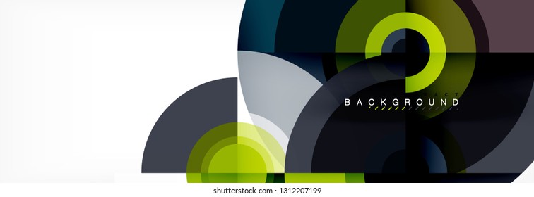 Modern circle background, vector illustration