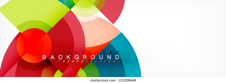 Fondo de círculo moderno, ilustración vectorial