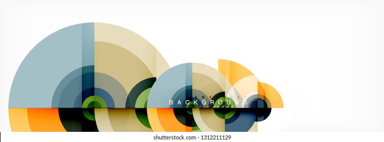 Modern circle background, vector illustration
