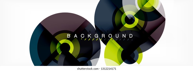 Modern circle background, vector illustration