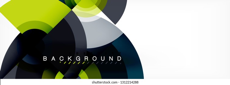 Modern circle background, vector illustration