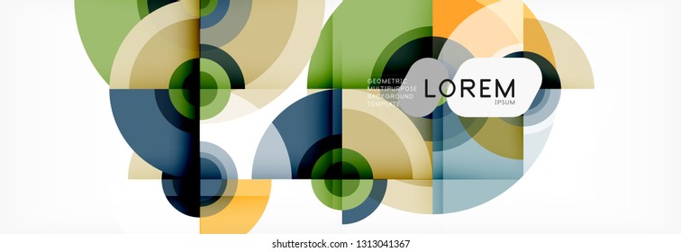 Modern circle background, vector illustration