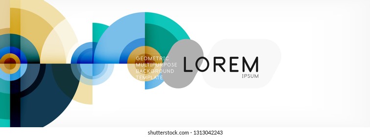 Modern circle background, vector illustration