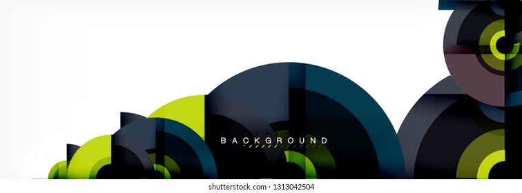 Modern circle background, vector illustration