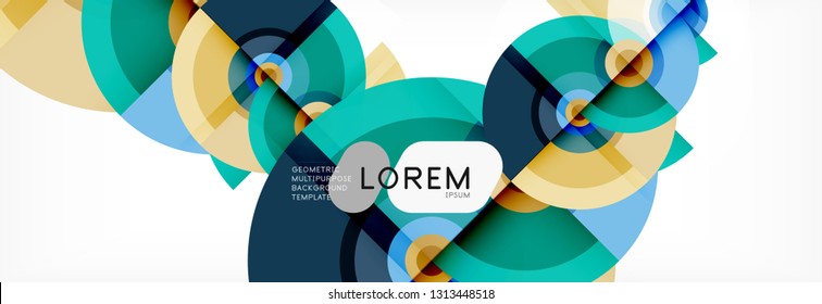 Modern circle background, vector illustration