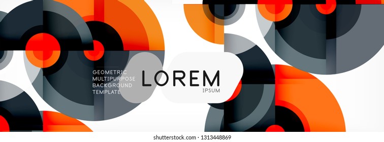 Modern circle background, vector illustration