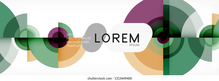 Modern circle background, vector illustration
