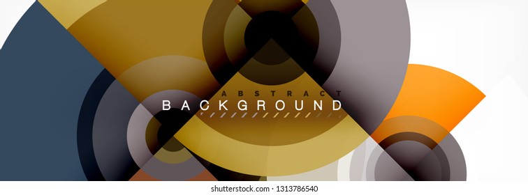 Modern circle background, vector illustration
